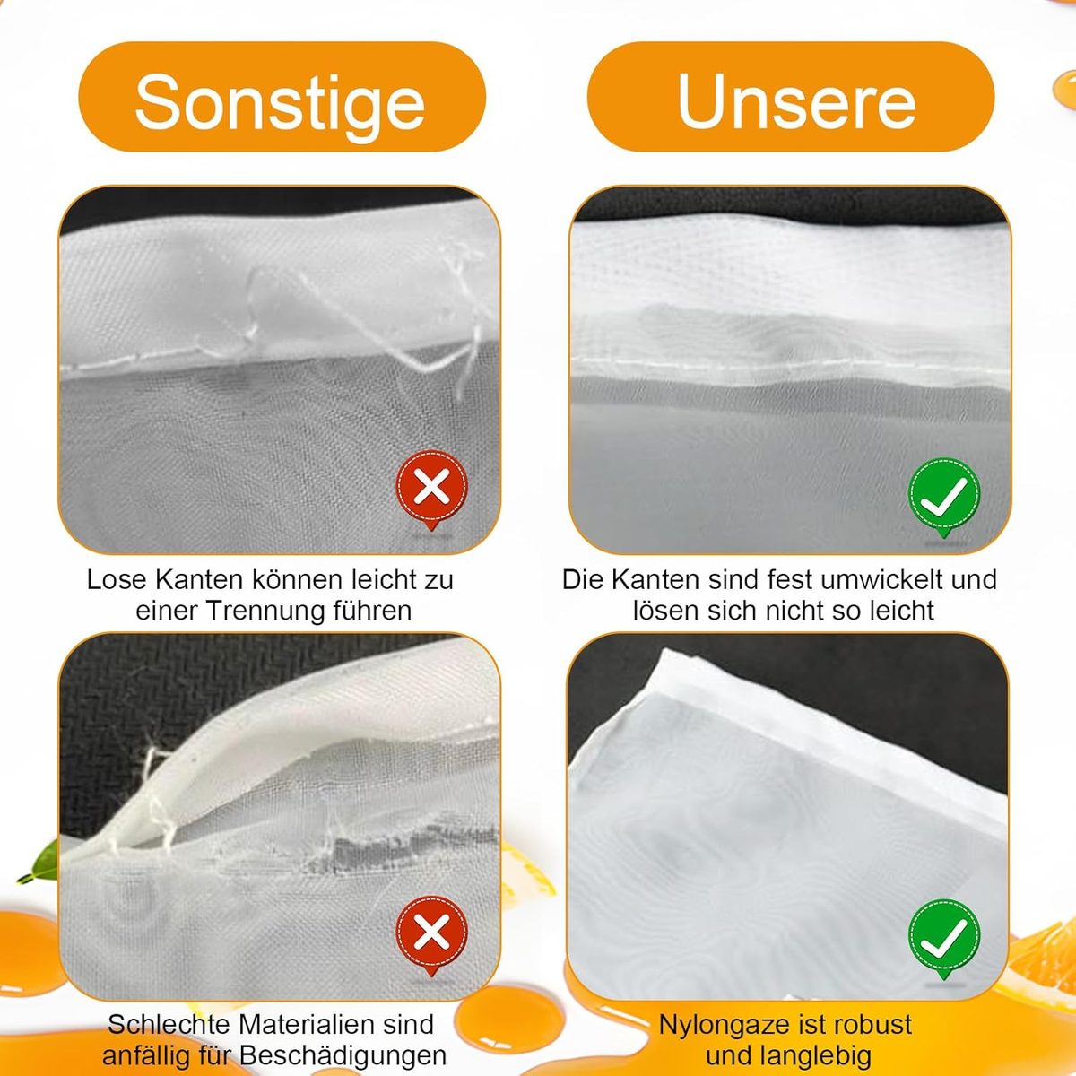 Food-Grade Reusable Liquid Filter Bag